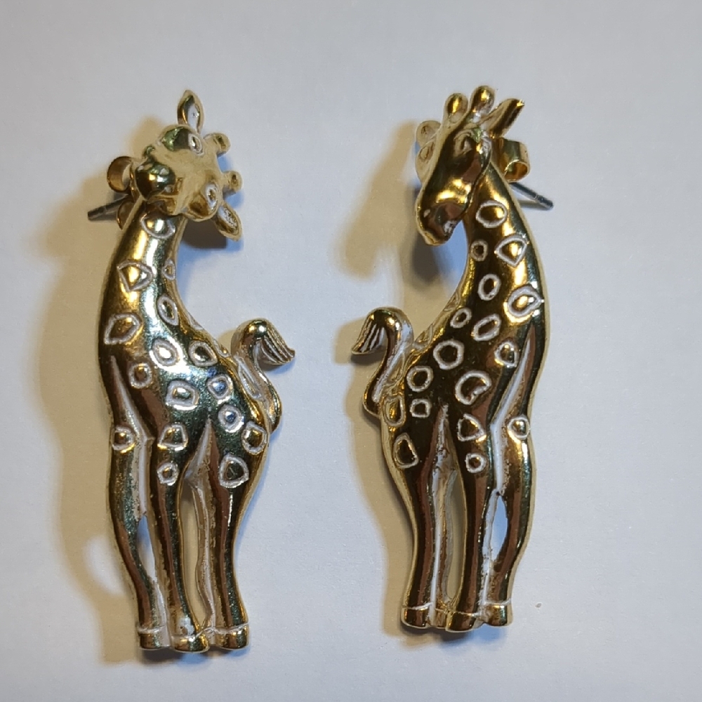 Vintage Avon Giraffe Earrings